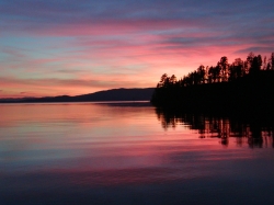 Sunset On Flathead Lake